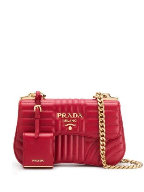 prada diagramme shoulder bag fuoco|prada emblem shoulder bag.